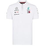 Mercedes AMG Petronas F1 Mens White Polo 2018 XL