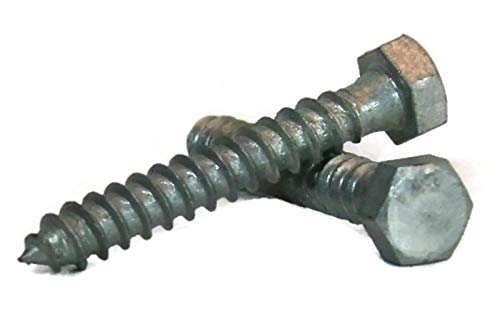 JumpingBolt Hex Lag Screw Hot Dipped Galvanized Screws 1/2''- 6 x 7''- Packing Quantity - 25 - Quality Assurance from
