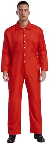 Amazon.com: TopTie Men's 8.5 oz Front-Zip Long Sleeve Twill