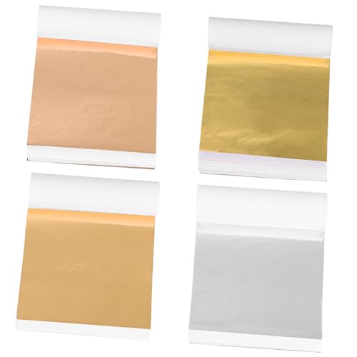 CORHAD Metallic Foil Paper 400pcs Holographic Nail Foil Sheets Versatile for DIY Nail Art Hair Decor