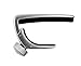 D'Addario Guitar Capo for Acoustic and Electric Guitar - NS Capo - Adjustable Tension - Guitar Accessories - Works for 6 String and 12 String Guitars - Silver