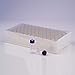 Membrane Solutions Autosampler Vials, 2ml HPLC Vials, 9-425 Lab Clear Vials with Write-on Spot and Graduations, 9mm Blue ABS Screw Caps & Septa for GC Sample Vials, 100 Pcs