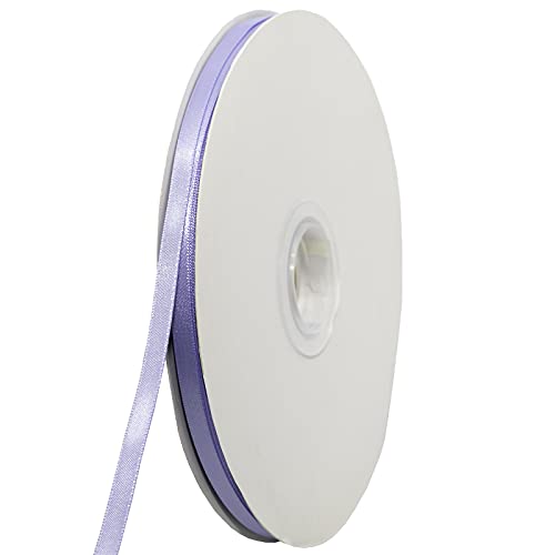 Morex Ribbon Double-Face Satin 1/4 inch by 100 Yards, Iris