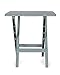 Camco 51692 Gray Large Adirondack Portable Outdoor Folding Side Table, Perfect for The Beach, Camping, Picnics, Cookouts and More, Weatherproof and Rust Resistant