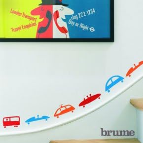 Brume Toot Toot Car Wall Sticker Set