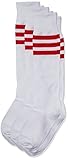 3street Unisex Knee High Triple Stripe Athletic Soccer Tube Sock 2/6/10 Pairs
