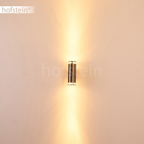 HOFSTEIN Außenwandleuchte Selve, Wandlampe aus Metall/Glas in Edelstahl, Gartenbeleuchtung 2 x GU10, moderne Wandleuchte mit Up&Down-Effekt, IP44, ohne Leuchtmittel – Bild 6