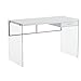 Monarch Computer Desk, Glossy White, 48