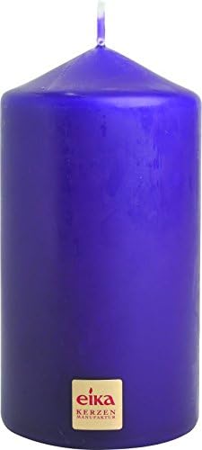 Eika Pillar Candle Purple, 7 x 13 cm, Paraffin Wax, 7x7x13 cm