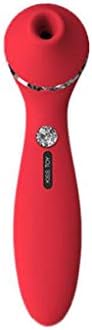 HLQWa Female Magic Heating Vibration Massage Rod Sucker Toy