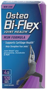 Osteo Bi-Flex Joint Care MSM Formula Coated Caplets, 120 ct (Pack of 3)