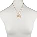 LUX ACCESSORIES Best Friends BFF Necklace w/Rhinestone Studded Hearts (2pc)