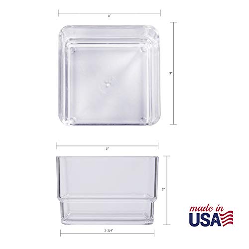 4 STORi+Clear+Plastic+Drawer+Organizers
