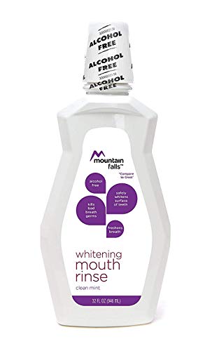 Mountain Falls Alcohol-free Clean Mint Whitening Mouthwash, Oral Rinse for Fresher Breath, 32 Fluid Ounce (Pack of 4) - Thumbnail 2