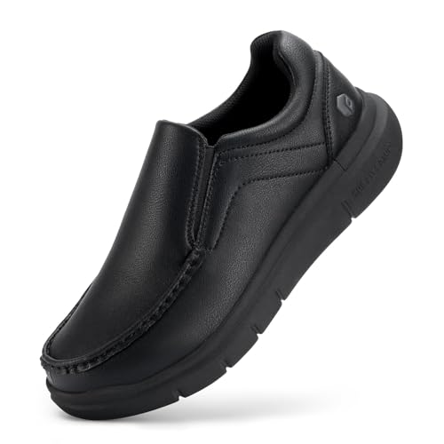 FitVille Wide mens Loafer formal shoes for men Business Casual Shoes - EasyWalk V1