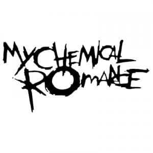 Amazon.com: MY CHEMICAL ROMANCE BAND WHITE LOGO VINYL ...
