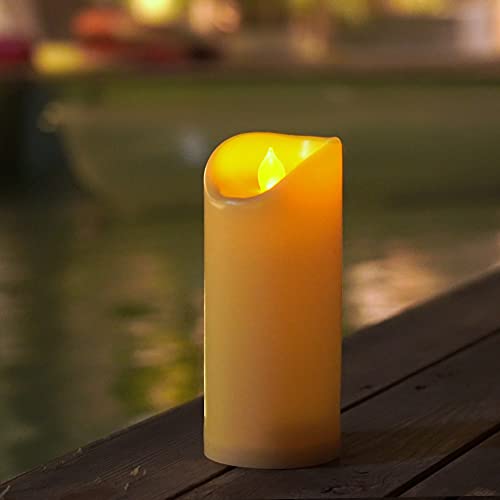 Homemory 3"x 7" Outdoor Waterproof Flameless Candles with Timers and