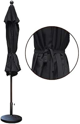 Amazon Com Eliteshade Sunbrella 11ft Market Umbrella Patio Outdoor Table Umbrella With Ventilation And 5 Years Non Fading Top Black Garden Outdoor