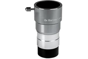 Omni 1.25" 2X Barlow Lens Fully Multi-Coated for Telescopes Astronomy Stargazing Galaxy Nebula