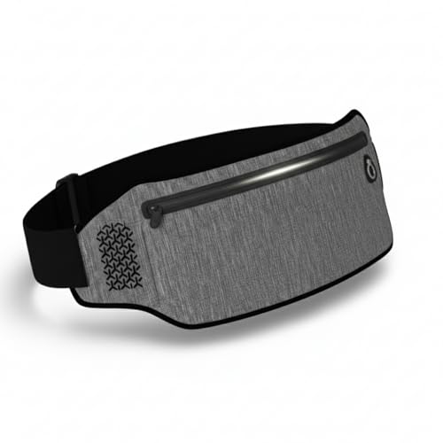 Pochete Esportiva Corrida Impermeável Refletiva Leve 90g – Celular até 7" (iPhone 15 Pro Max / S24 Ultra) – Unissex Ajustável (Preto)