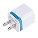 AutumnFall® Home Travel Dual Port AC USB Wall Charger for iPhone & Samsung Galaxy S7 (Blue)