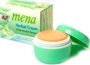 Mena Extra White Mineral Whitening Skin Brightening Cream 3g. Pack 6