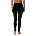Yelete Womens Fleece Lined Seamless Leggings (Black, One Size)