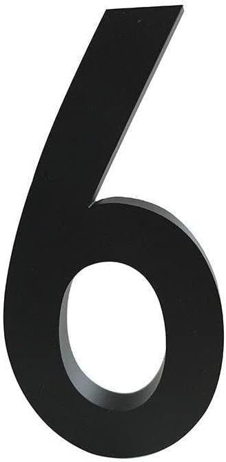 Address Signs - Design Letters Aluminum House Numbers 0-9 Black Large 10cm - Modern Design Door Number, Suitable For Indoor or Outdoor Use