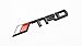3D TRD Black Metal Logo Emblem Sticker Decal Badge Trunk
