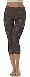 Cool Fit Performance Namaste Print Capri Yoga Pant Leggings