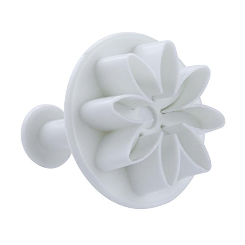 Hunzed Cake Mould, 4Pcs { Flower Plunger Cookie Cutter Mold } { Biscuit DIY Baking Cake Decorating } Kitchen Baking Tool