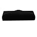 Jubileens Wedding Evening Party Velvet Clutch Bag Retro Envelope Cross Body Handbag (black)