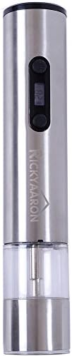 Rickyaaron Stainless Steel Rechargeable Electric Pepper Grinder