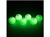 Sundown Golf Glow in The Dark Golf Balls - 6 Pack with 2 UV Flashlights, Plays Like A Standard Ball