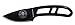 ESEE Knives Black CANDIRU Fixed Blade Knife w/Polymer Sheath