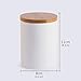 Lucky Goddness 10 fl oz Airtight Ceramic Sugar Bowl with Seal Bamboo Lid, Porcelain Sugar Container Food Storage Jar with Label for Coffee, Tea, Kitchen