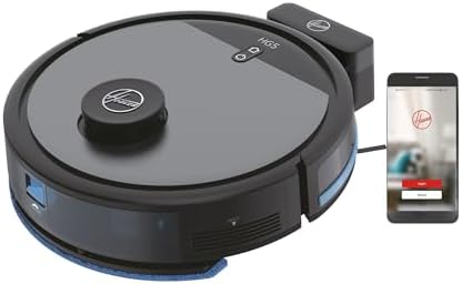 HG530H Robot Aspirateur Wet & Dry Aspire et Nettoie, Brosse XL, Grande Autonomie 90min, Puissant, Ultra Silencieux 68 dBA, Capteurs Anti Chute, Station de Recharge, Programmable, Application