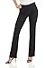 Rekucci Womens Ease into Comfort Bootcut Pant (10 Short, Black)