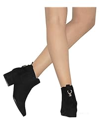 MVE Zapatos para mujer, elegantes, cómodos, con borlas simples, puntera puntiaguda, talón bajo, tobillo