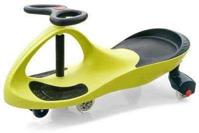 Children's Twisting Car Swing Car Ride On Magic Swing Wiggle Race Car Wiggle for Endless Fun for kids Green