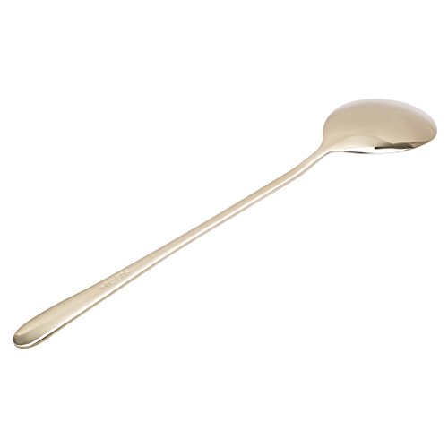 GUAngqi Long Handle Spoons Stainless Easy Clean Tea Tool Coffee Spoon Dessert Spoon Milkshake Spoon,champagne