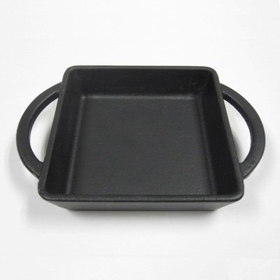 Click Here to See More Images Arcata Square Dish, Black, Cast Iron, 4 3/4, 10.50 oz, each