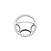 Volvo Steering Wheel Chrome Keychain