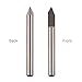 ENPOINT 1/8 Engraving Bits, 60 Degree Engraving Bits High-Precision Carbide CNC Bits 3.175mm Shank 0.1mm Tip Dia Sharp Conical Engraving Cutter V-Bit for PCB Acrylic Metal Aluminum