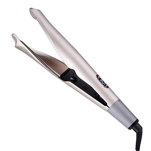 Funkprofi Hair Straightener Curling Iron 2 in 1 Tourmaline Ceramic Twisted Flat Iron,13 Adjustable Temperature for All Hair Types with LCD Digital Display & Auto Shut-Off