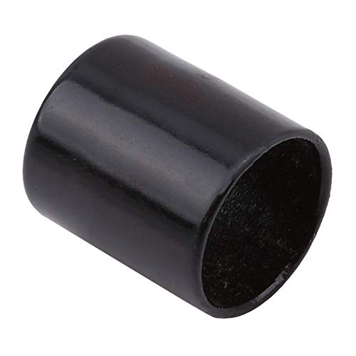 Dunnomart Useful Professional Musical Instrument Accessory Black Chromed Steel Guitar Slide Tube Fingertip Metal Slider
