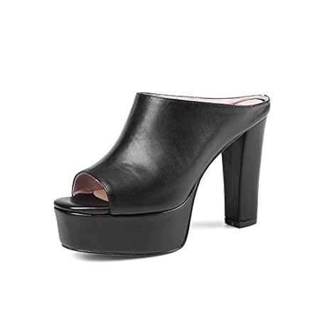 MENGLTX High Heels Sandalen 2019 Neue Ankunft Echtes Leder Schuhe Frau High Heels Plattform Schuhe Damen Sommer Peep Toe Prom