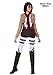 Attack on Titan Mikasa Ackerman Cosplay Costume for Women | Anime Character Outfit For Halloween, Conventions Medium