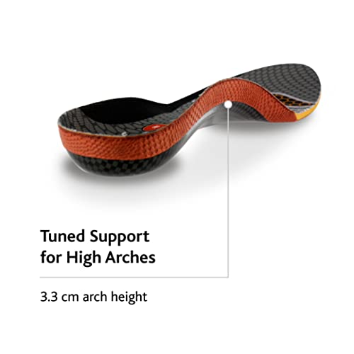 Sof Sole Men's High Arch Unisex FIT Support Insoles, Grey, Women's 11