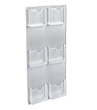 Azar Displays 252067 Six Pocket Vertical Wall Mount